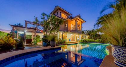 Pool Villa with maid service- walk to white sand beach!