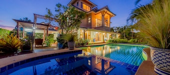Pool Villa with maid service- walk to white sand beach!