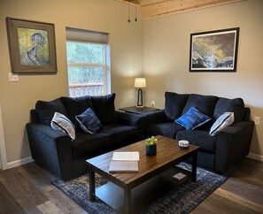 TV - Mt. Benson Cozy cabin #1 of #3  Brand new build (Seward)