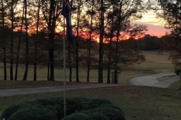 This is the early morning sunrise view from the property.