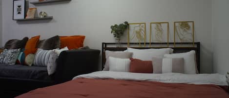 Desk, iron/ironing board, free WiFi, bed sheets