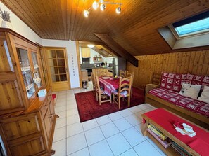 Interior - Châtel - Roitet : 3P apartment, quiet, breathtaking view in Chalet Lou P'nots  (Châtel)
