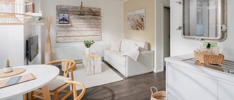 Televisor, llibres i estèreo