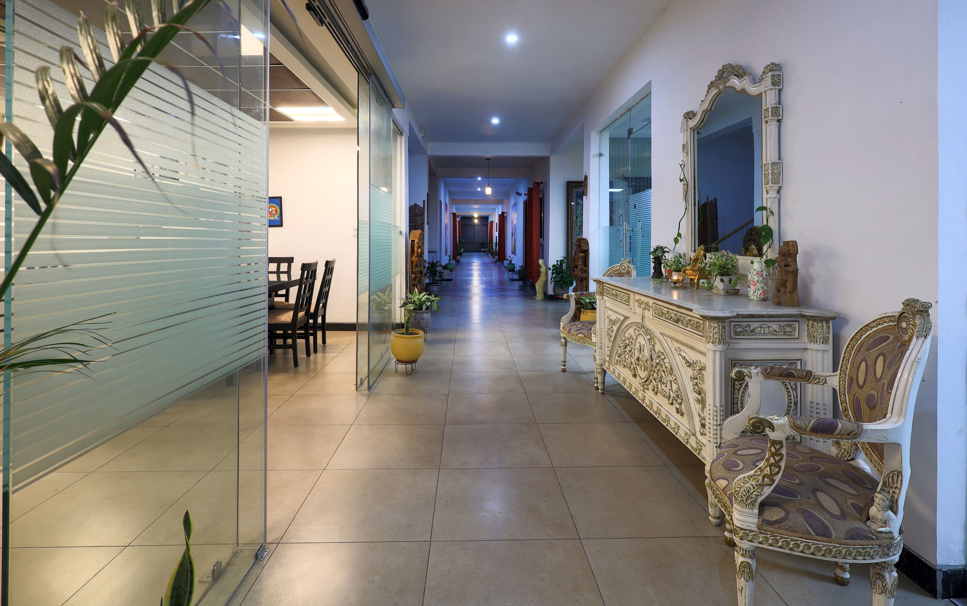 Interior entrance