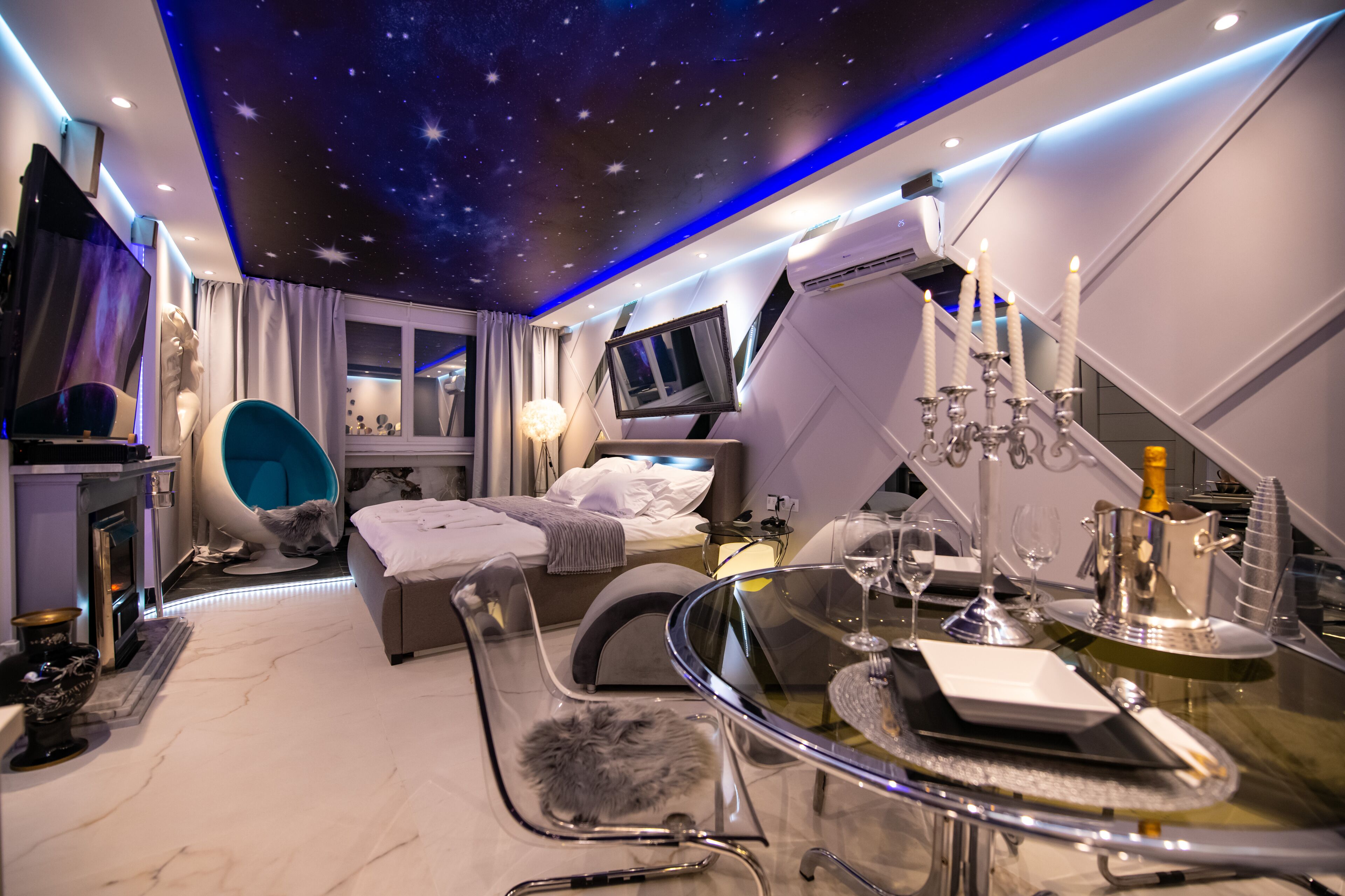 1 habitación, sábanas italianas Frette y ropa de cama de alta calidad 