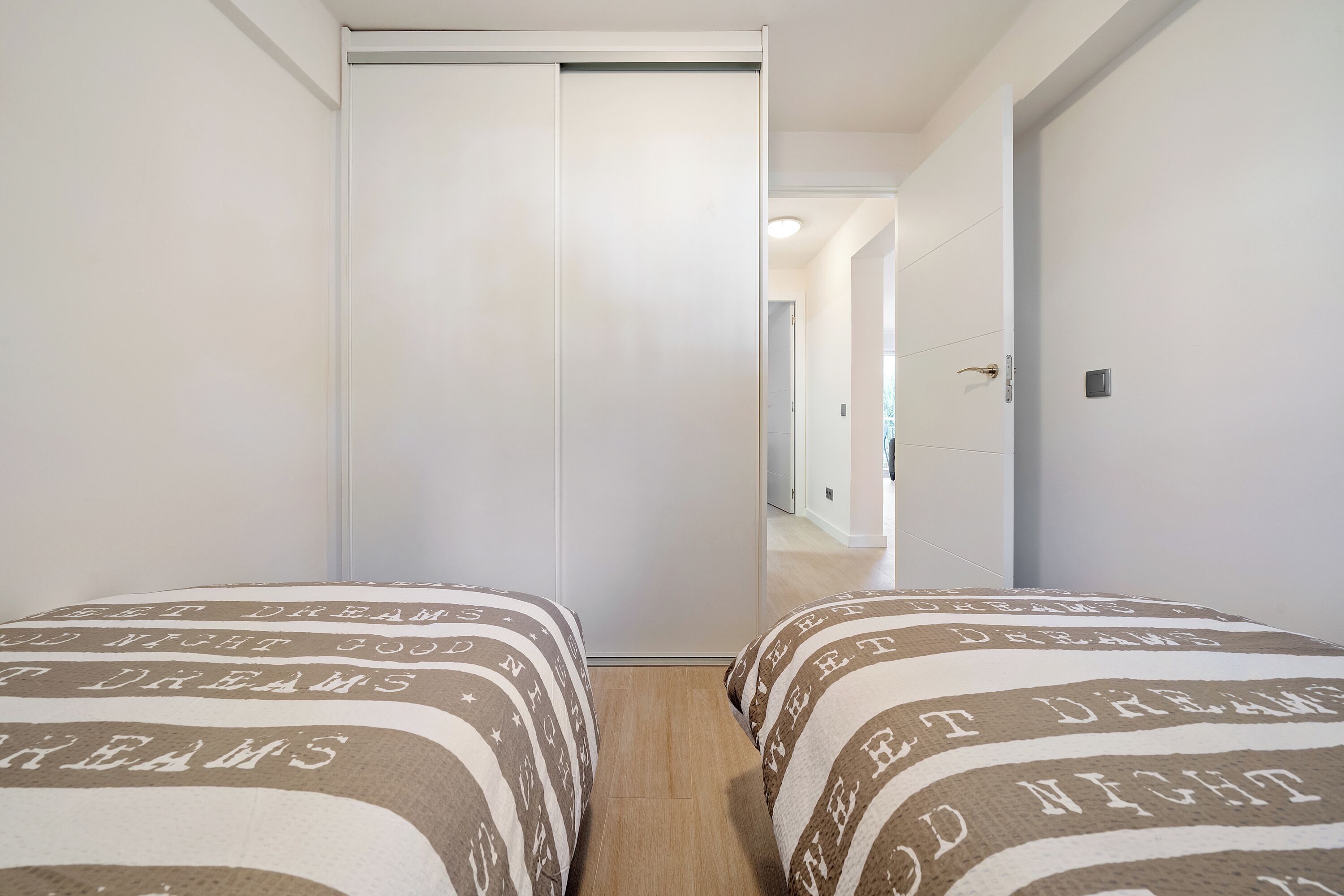 2 slaapkamers, beddengoed