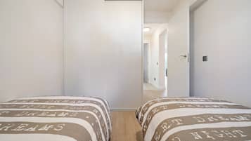 2 slaapkamers, beddengoed