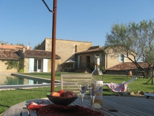 Architect's converted olive mill in historic town with garden and heated pool