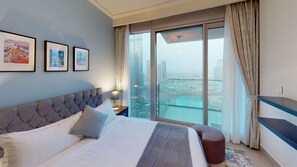Family Apartment | 3 bedrooms, iron/ironing board, free WiFi - SuperHost - Family-Size Apartment With Full Burj Khalifa View (Dubai)