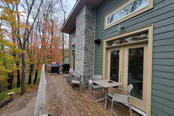 屋外ダイニングエリア