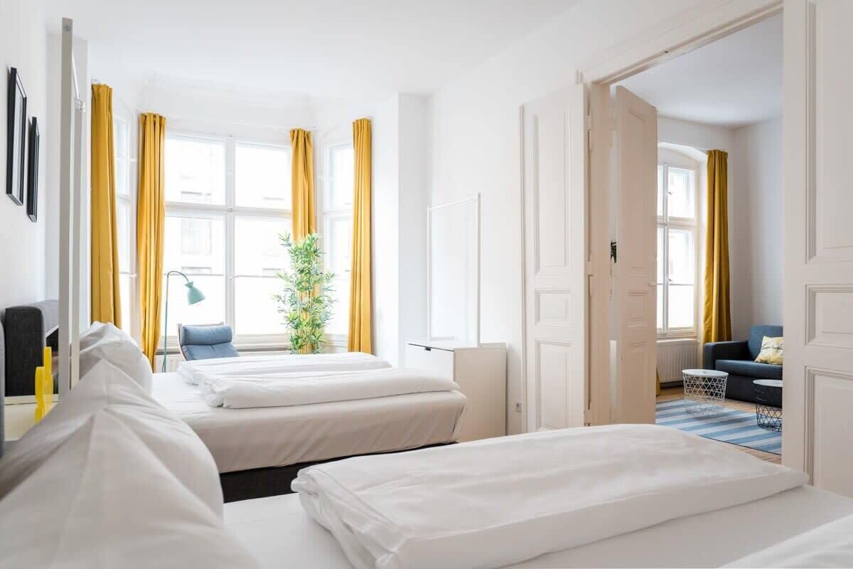 1 室のベッドルーム、アイロン / アイロン台、WiFi、ベッドシーツ