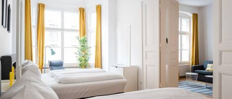 1 室のベッドルーム、アイロン / アイロン台、WiFi、ベッドシーツ