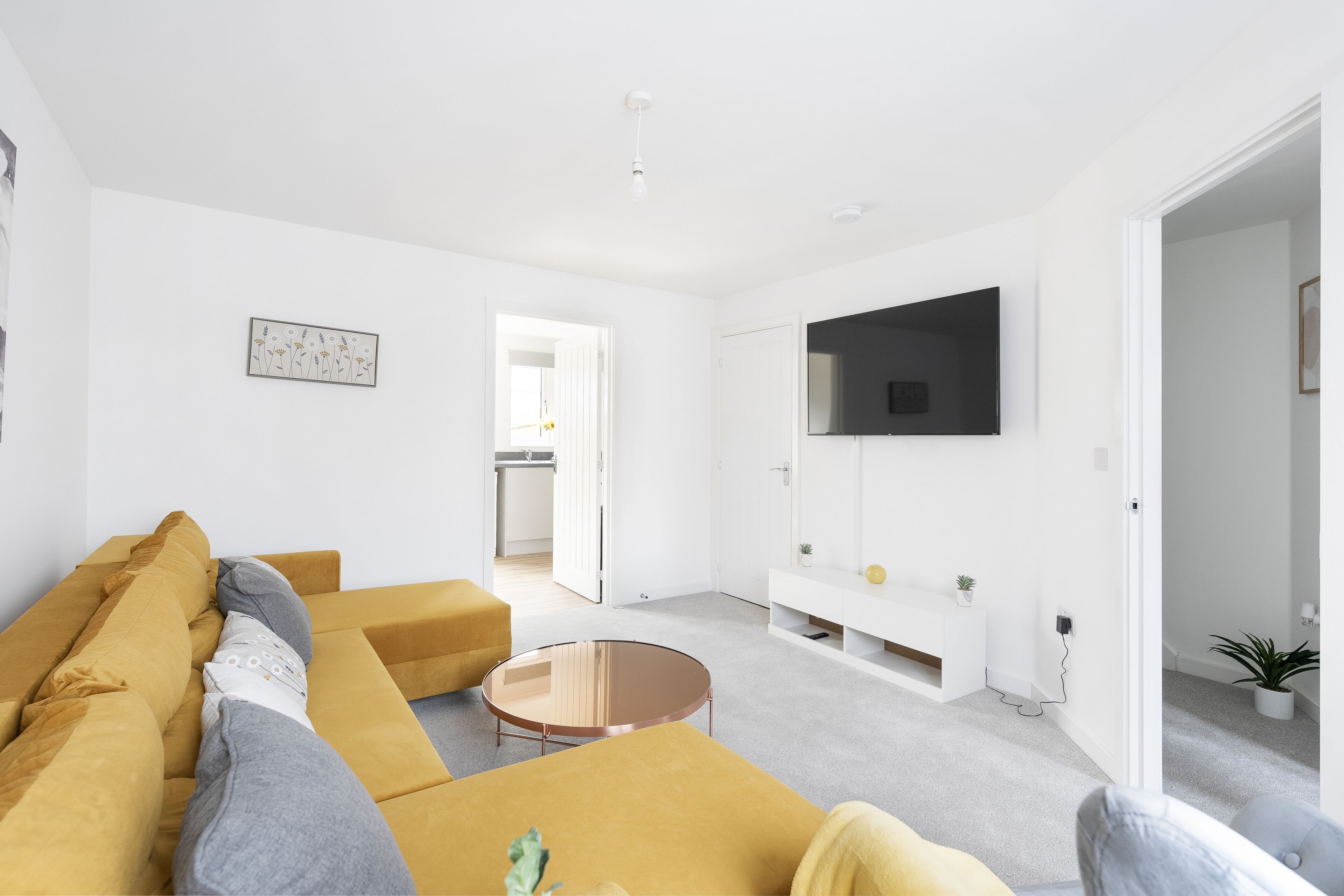 House | Living area | 55-inch Smart TV with digital channels, TV