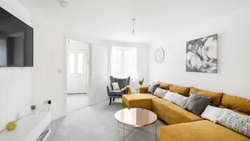 House | Living area | 55-inch Smart TV with digital channels, TV