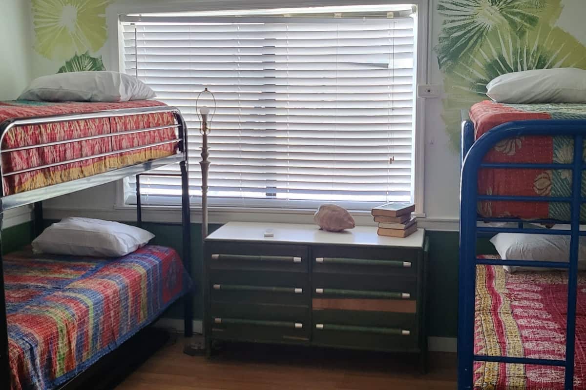 Hypo-allergenic bedding, laptop workspace, free WiFi, bed sheets