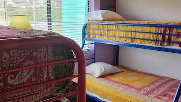 Hypo-allergenic bedding, laptop workspace, free WiFi, bed sheets