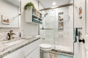 Hair dryer, towels