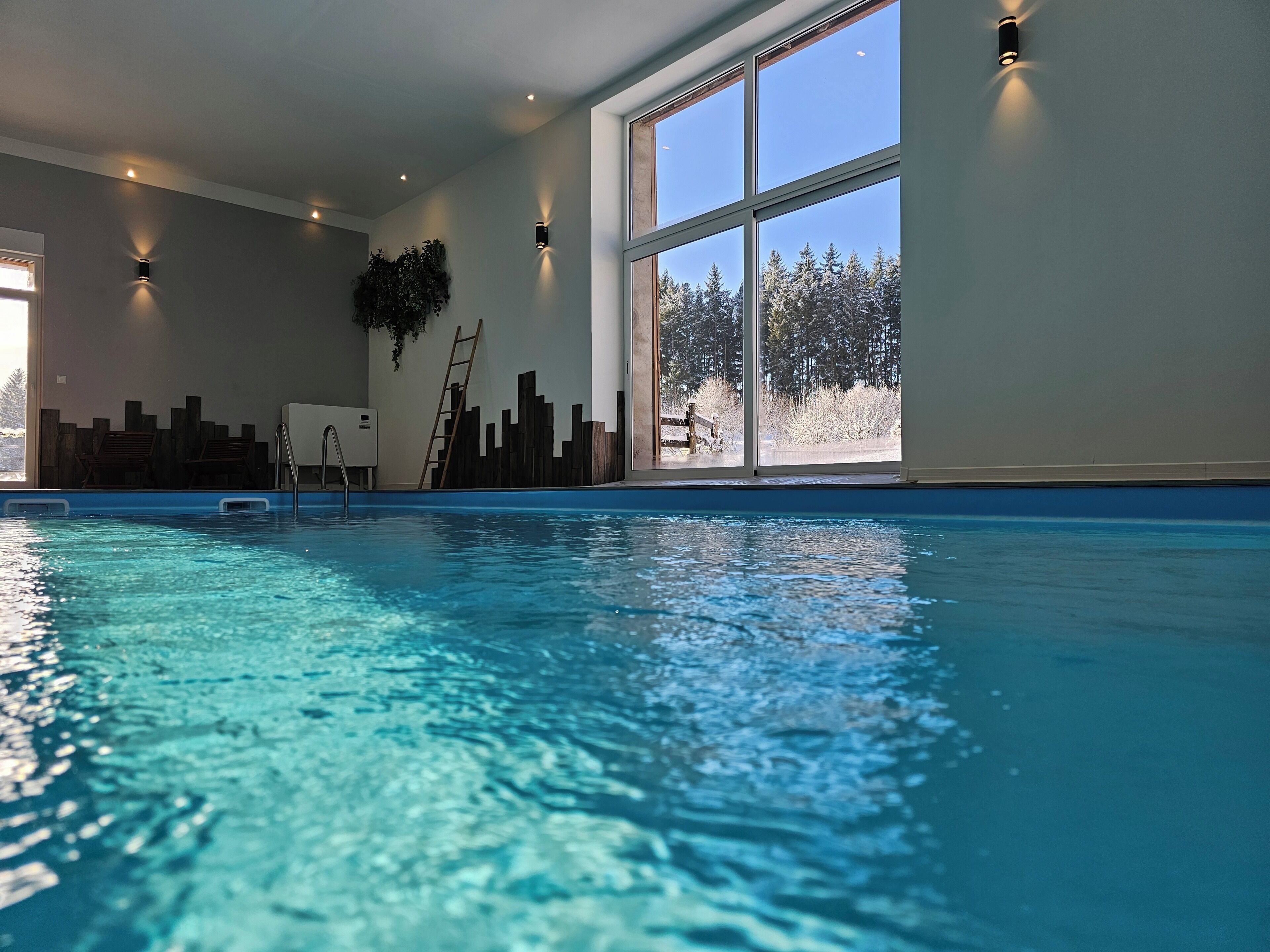 Indoor pool, a heated pool
