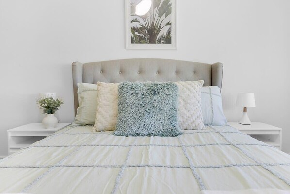 3 bedrooms, iron/ironing board, travel cot, WiFi