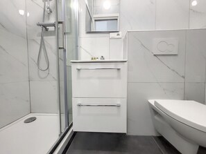 Shower, hair dryer