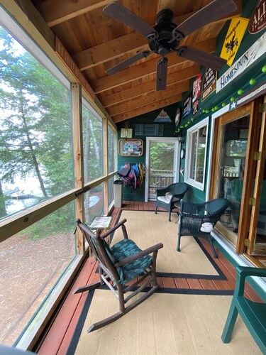 Lakefront camp on Great Pond