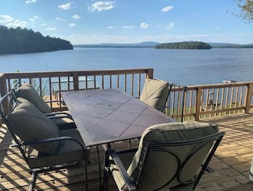The view from the deck is amazing.