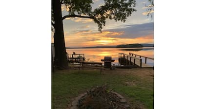 Lake house with spectacular view