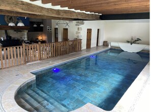 Indoor pool, a heated pool