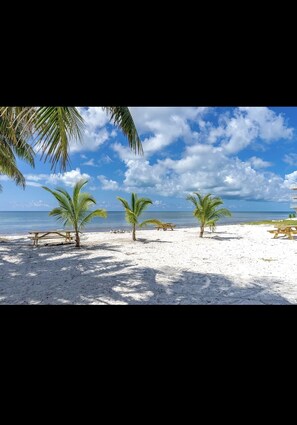 Na praia