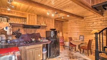Private view Cabin #1 on the Kenai River | Down duvets, Tempur-Pedic beds, free WiFi, bed sheets