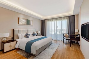 Deluxe kamer, 1 kingsize bed, roken, uitzicht op meer | Gratis wifi