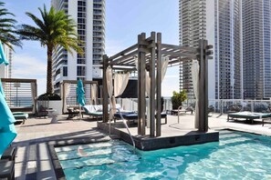 Infinity-Pool, beheizter Pool