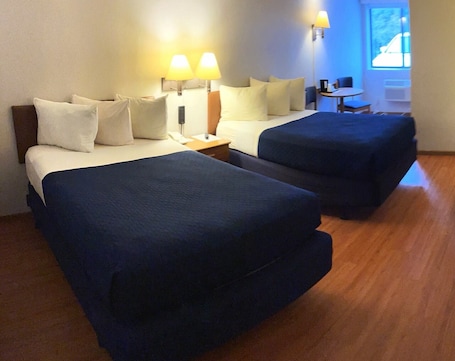 1 bedroom, desk, laptop workspace, iron/ironing board