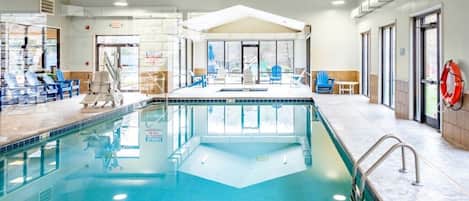 Indoor pool, outdoor pool