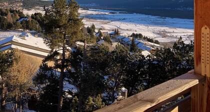 T2 Cabin 35 m² 4 to 6 people very pleasant, incredible view of the lake, classified 2*.