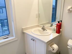Deluxe Room | Bathroom | Bathtub, hair dryer, towels, toilet paper
