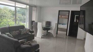 Premium-Apartment | Wohnbereich | Fußbodenheizung