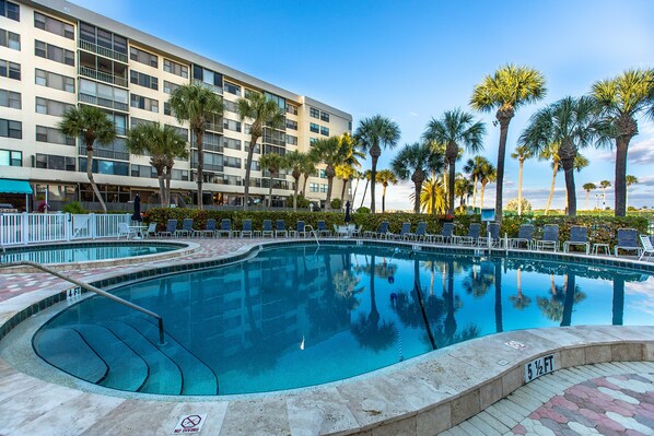 A heated pool