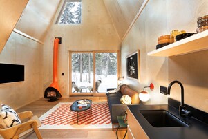 Smart TV, chimenea