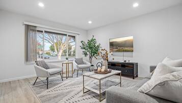 Smart TV, video games, foosball, table tennis