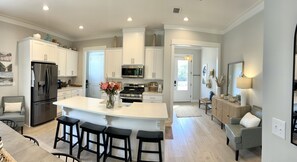 Fridge, microwave, oven, stovetop - Luxury Beach Home - OBA!  Location! Location! (Orange Beach)