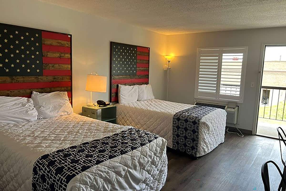 Down comforters, memory foam beds, iron/ironing board, WiFi (free)