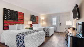 Down duvets, memory-foam beds, iron/ironing board, free WiFi