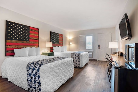 Down comforters, memory foam beds, iron/ironing board, free WiFi