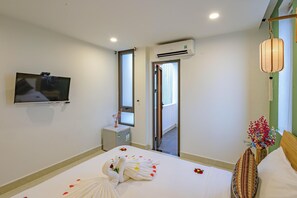 Habitación superior con 1 cama matrimonial o 2 individuales | Ropa de cama de alta calidad, edredón y camas con efecto memoria 