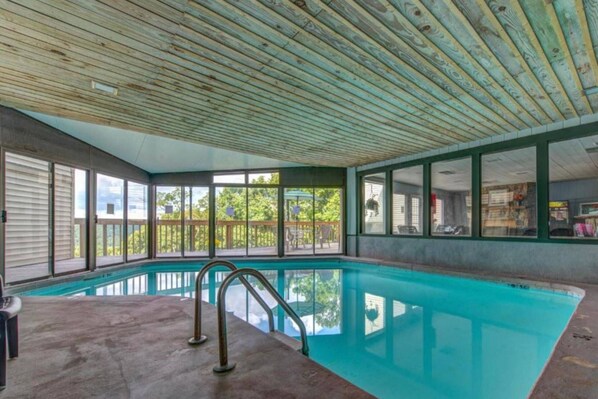 Indoor pool, a heated pool