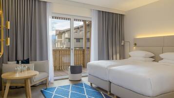 Rum - 2 enkelsÀngar - balkong | 1 sovrum, allergitestade sÀngklÀder, duntÀcken och minibar