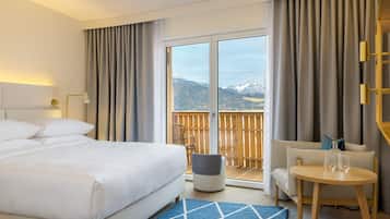 1 habitación, ropa de cama hipoalergénica, edredón y minibar