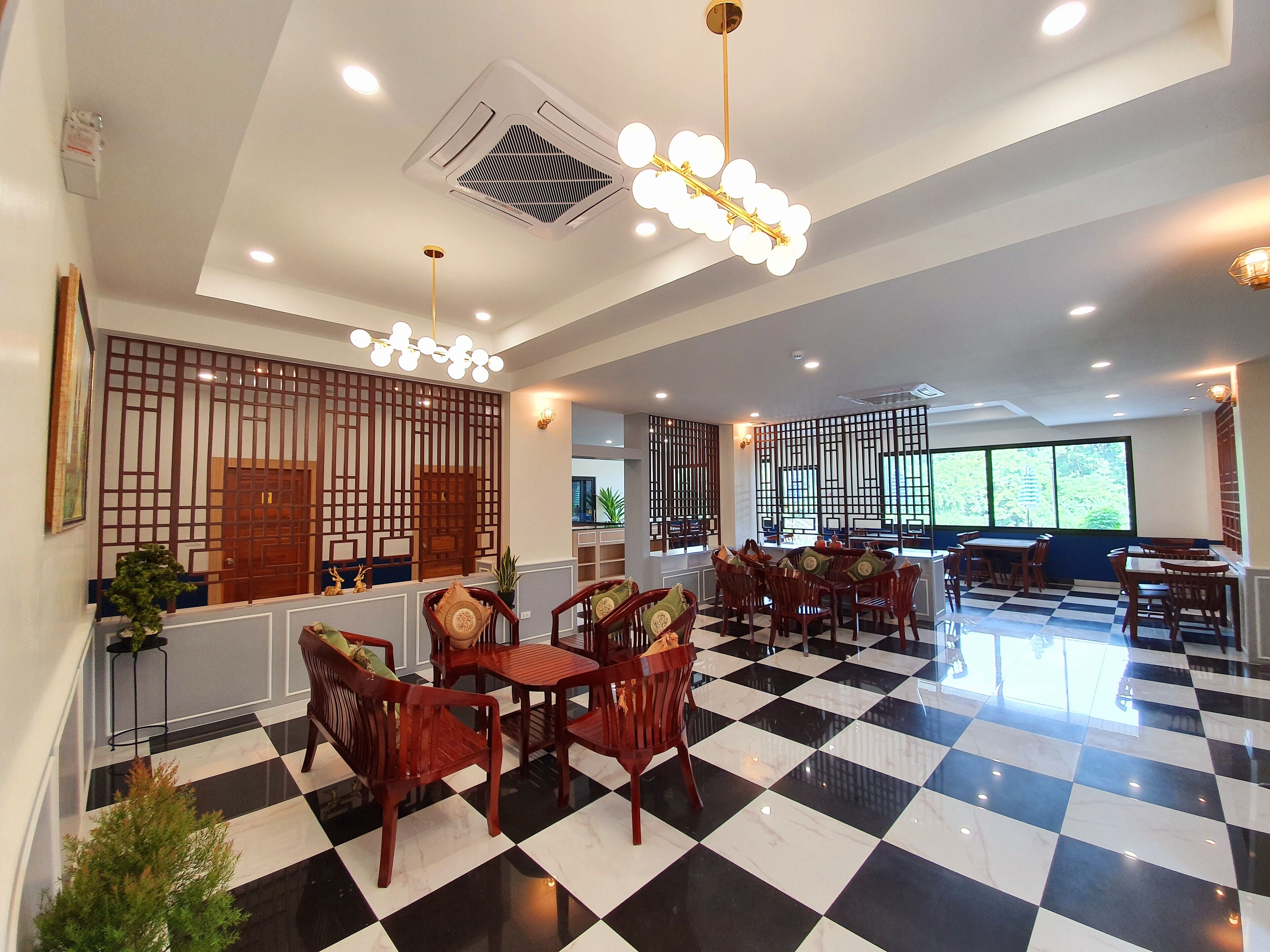 Sala de estar en el lobby