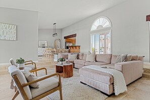 Smart TV, fireplace, video games, ping pong - Pool, Sports Court, Game Garage, & Fire Pit | Olivano Ranch by AvantStay (Palm Desert)